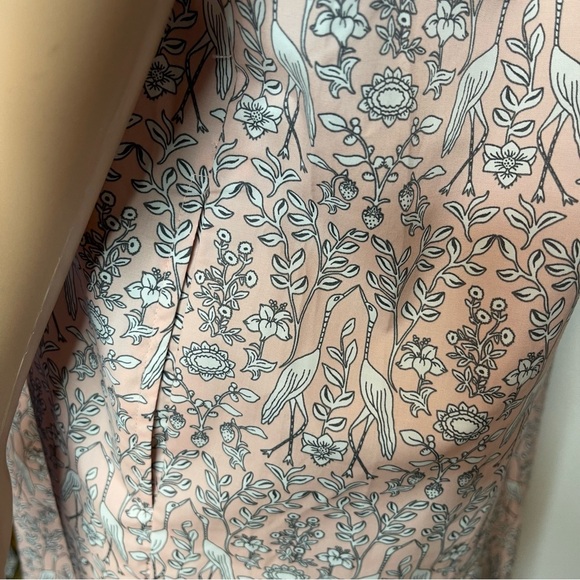 J. McLaughlin Arisa Cotton Popover NWT Floral Bird  Shirt Dress sz XL - Picture 10 of 14